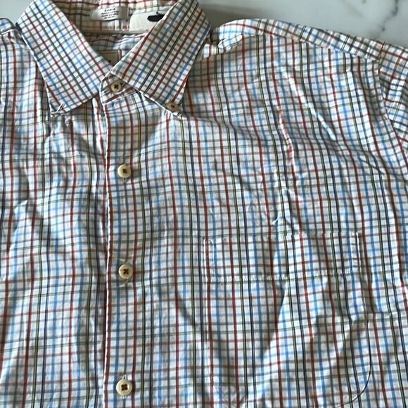 Peter Millar Short Sleeve Button Down Sz. L - Picture 5 of 6